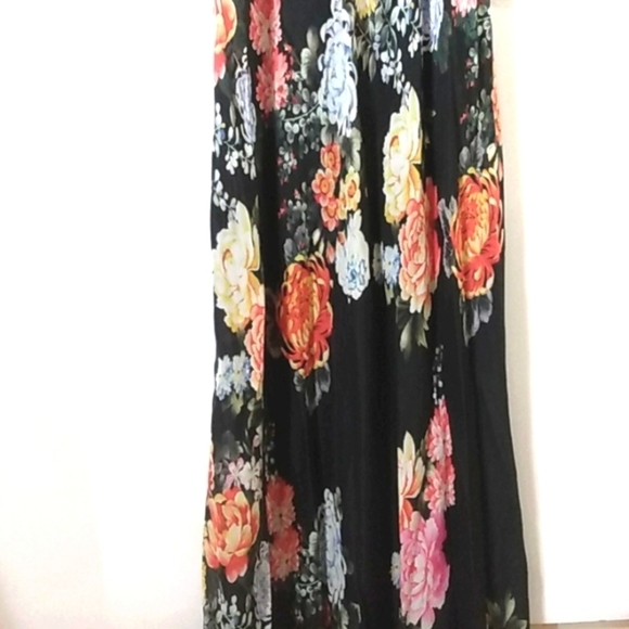 JOHNNY WAS MIXED PRINT BLACK SILK TANK DRESS SIZE SMALL EUC - Picture 9 of 14